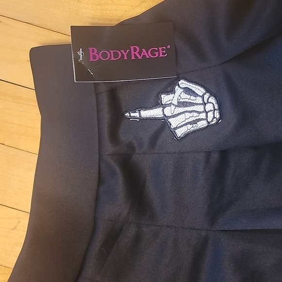 BodyRage by Spencer's Skeleton Skirt nwt size small petite - Picture 2 of 5